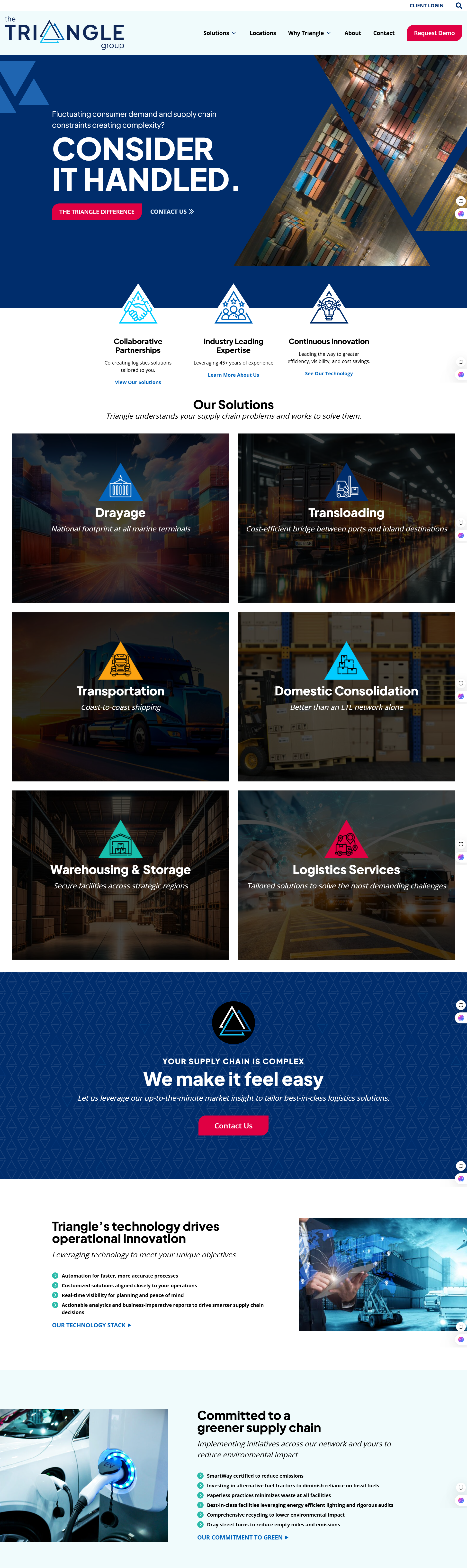Triangle group website